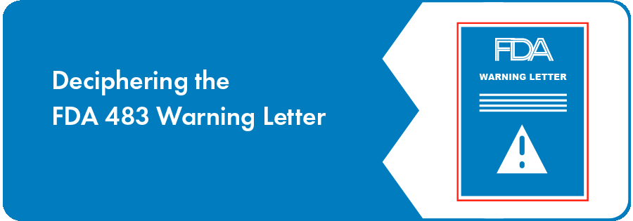 FDA 483 Warning Letter