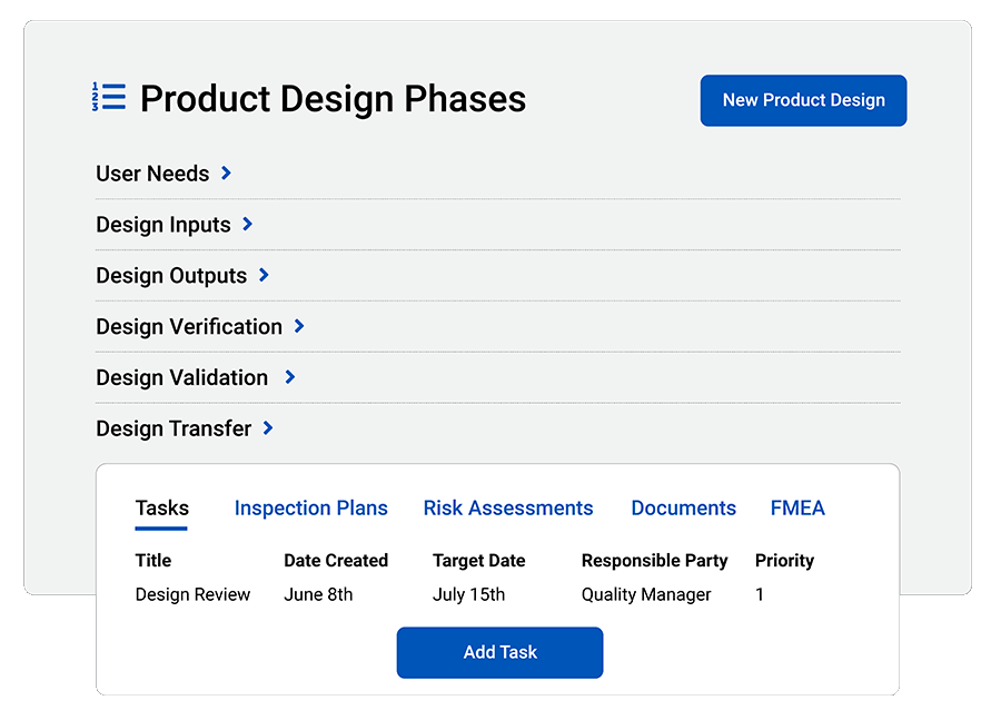 Design Control Software for Medical Devices